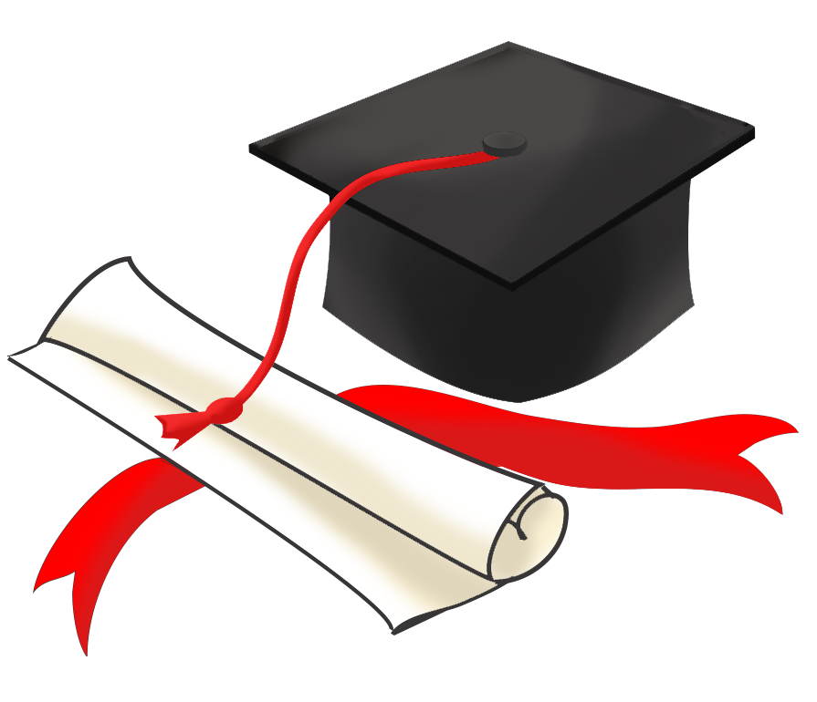 graduation cap and paper